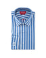 Blue & White Bold Stripe Shirt