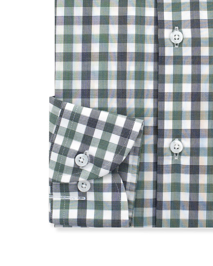 Green & White Check Shirt