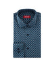 Blue Geometric Pattern Shirt