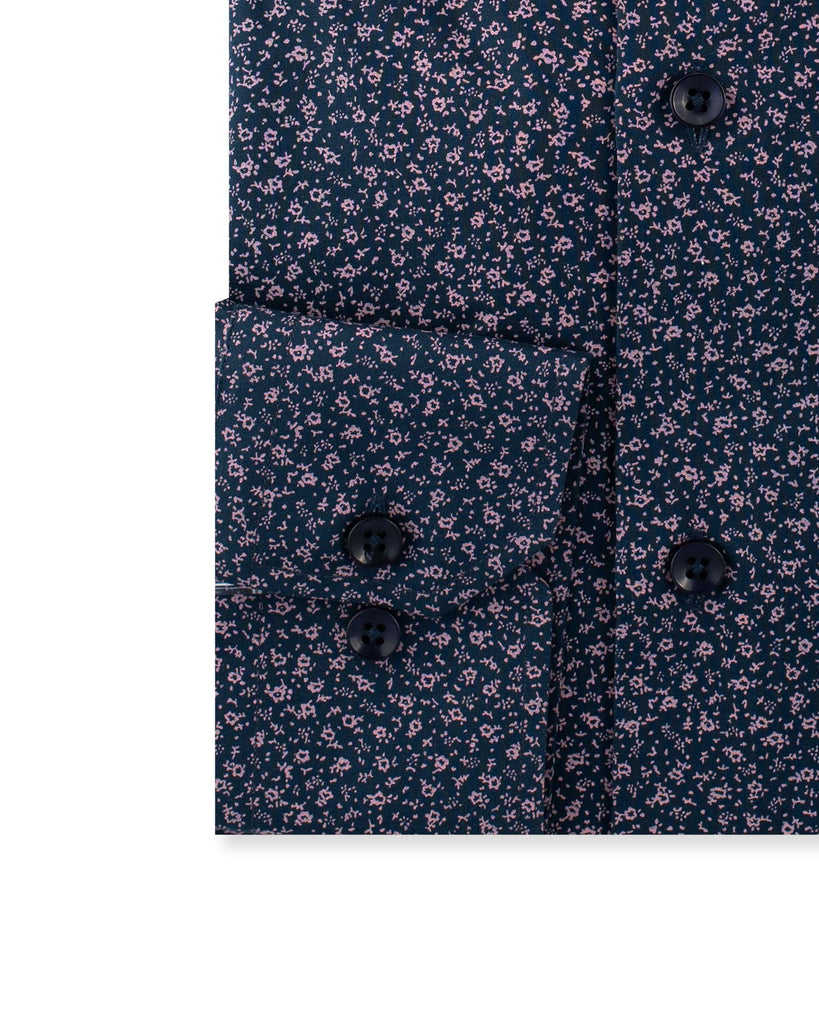 Navy Micro Print Shirt