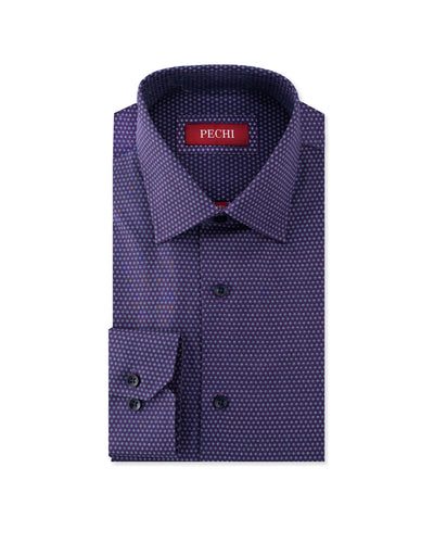 Purple Micro Design Shirt