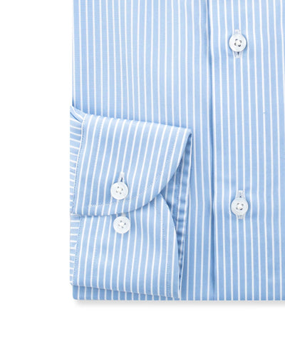 Sky Blue & White Stripe Shirt