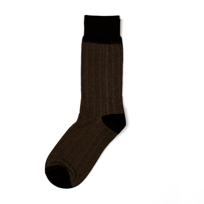 Brown Herringbone socks