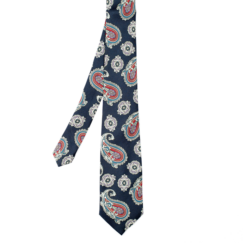 Blue & Red Paisley Tie