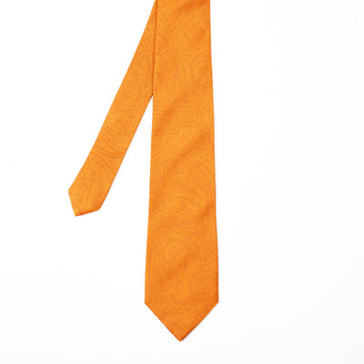 Orange Paisley Tie