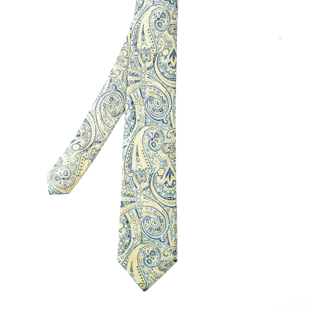Blue & Yellow Floral Tie