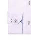 'Bespoke' White Dobby Shirt - Blue Details