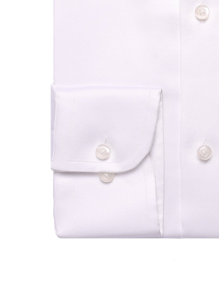 'Essential' White Twill Shirt