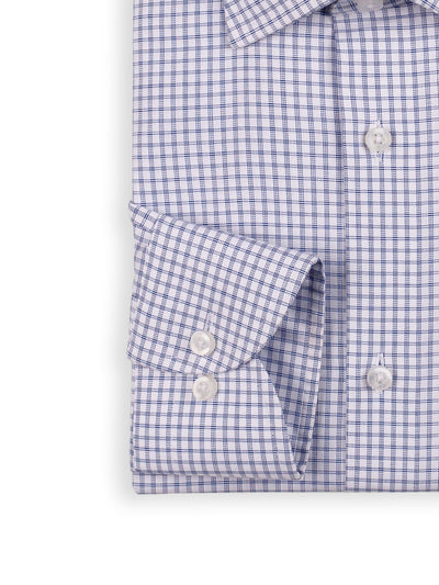 Blue & White Check Shirt