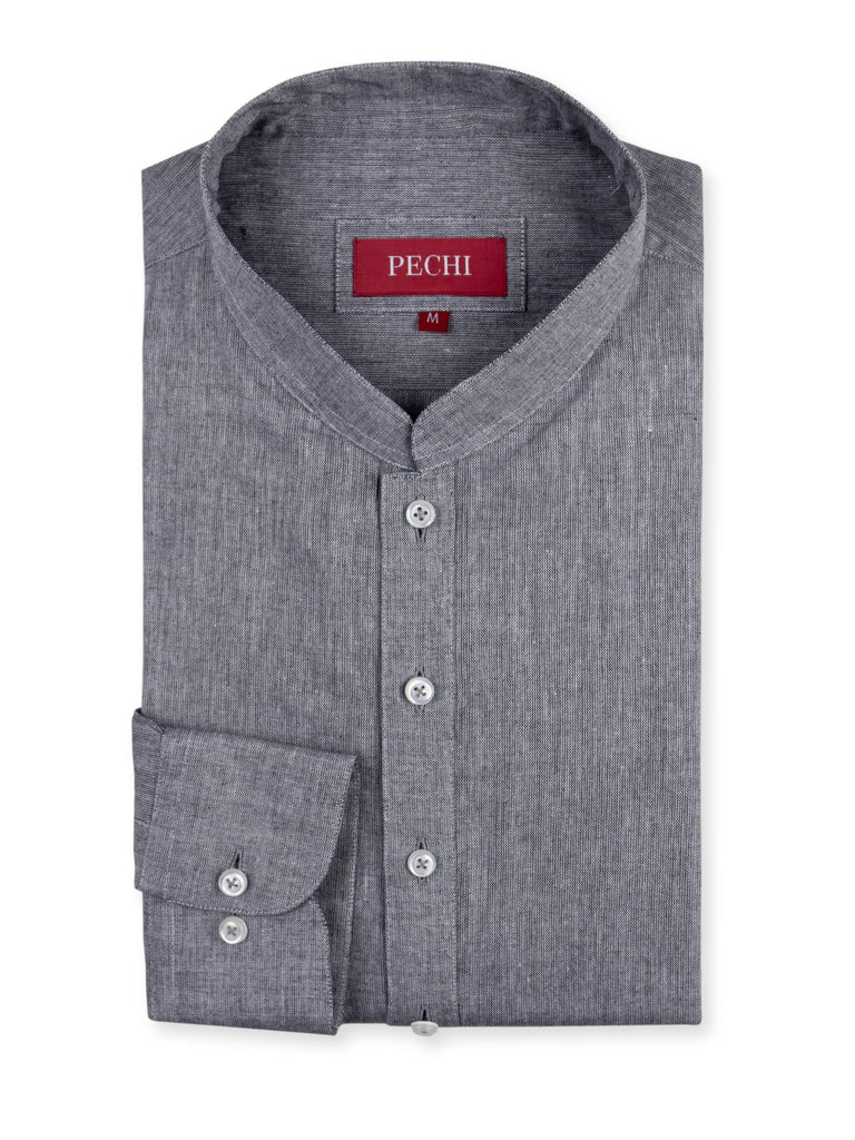 Charcoal Grey Slub Shalwar Kameez