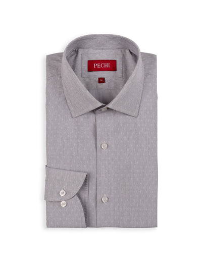 Light Grey Dobby Shirt