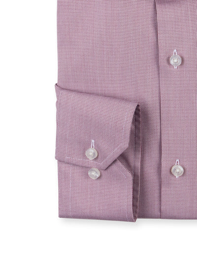 Maroon & White Micro Design Shirt