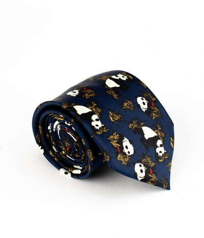 Royal Blue Panda Tie