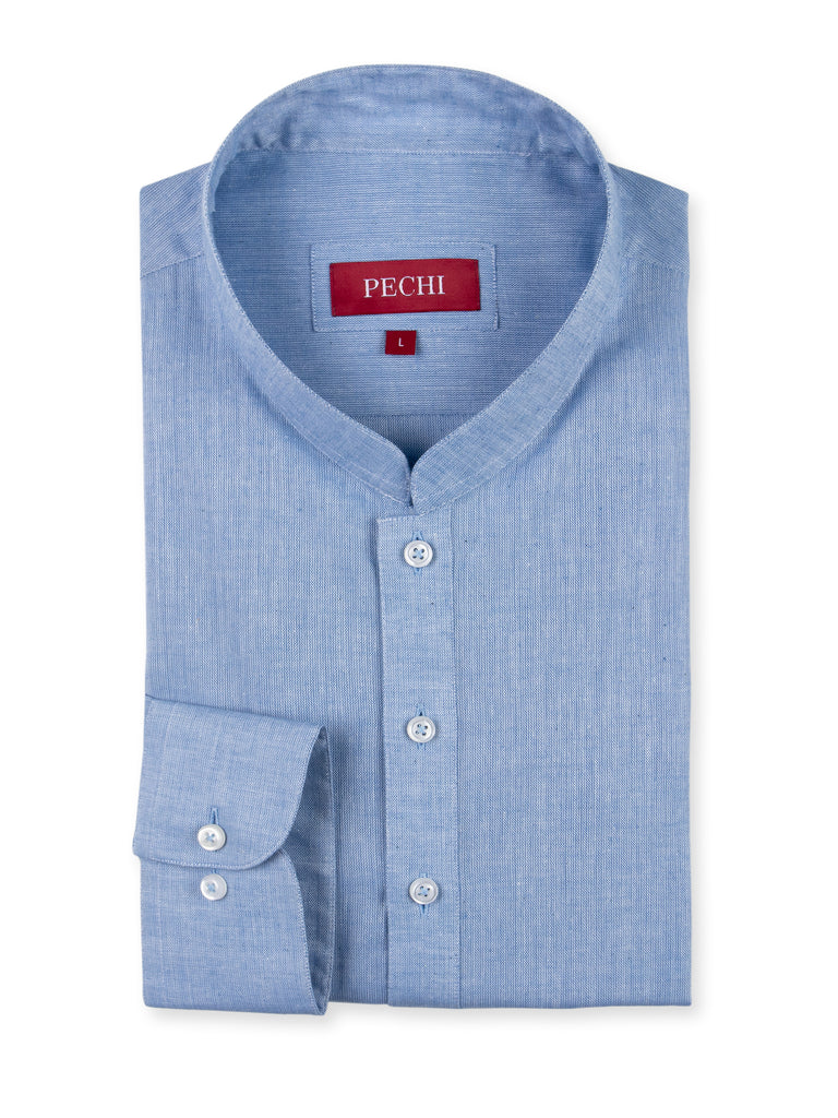 Sky Blue Slub Shalwar Kameez