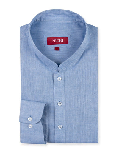 Sky Blue Slub Shalwar Kameez